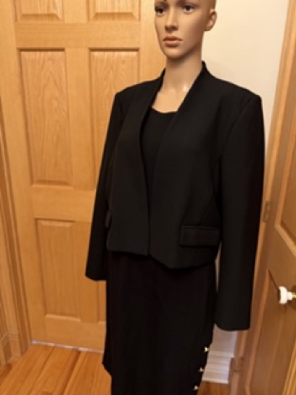 DONATED Black waist length jacket-Gerard Darrel size 46